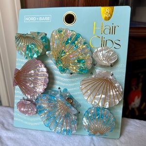 Nord + Bare Seashell Claw Hair Clips 8 Pack
